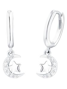 Prinzessin Lillifee Kinder Ohrringe Creolen Silber Stern Zirkonia weiss 2035294