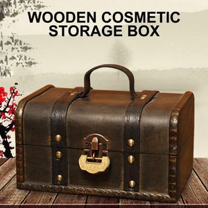 Holz-Organizer, Retro-Dekorationszubehör, Holz, Vintage-Piraten-Schatzkiste, Fotografie-Requisiten, Aufbewahrungsbox, Retro-Wohnkultur