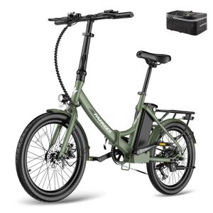 FAFREES F20 Light Pro 20 zoll 250W Citybike 36V/16,75Ah LCD Faltbares und Kompaktes Ebike-Grün