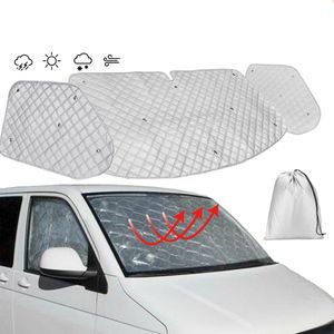 Auto Sonnenschutz für Frontscheibe, Innen Frontscheibenabdeckung Aluminiumfolie Windschutzscheibe Sonnenblende für VW-T4 1990-2003