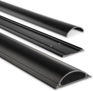 Hama Kabelkanal 00083159 halbrund 100/7/2,1cm PVC schwarz