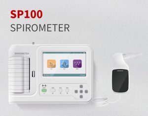 SP100 Desktop tragbares Spirometer Lungenfunktionsgerät mit Printer Touch Farb-LCD, Mundstücke,Kalibrierung