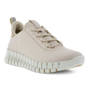 Ecco GRUUV Damenschuhe - bequeme Schnür- Halbschuhe beige Freizeit NEU