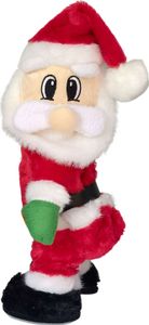 Elektrisches Weihnachtsmann-Spielzeug, batteriebetrieben, schüttelnder Hintern, tanzender, singender Plüsch-Weihnachtsmann, Tischdekoration, Weihnachtsmann, Party-Ornament