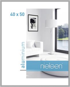 Nielsen Aluminium Bilderrahmen Classic, 40x50 cm, Silber