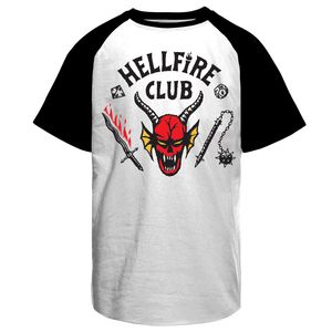 Hellfire Club Baseball T-Shirt - Large - WhiteBlack