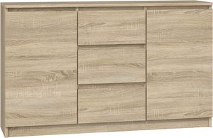 CDF moderne Kommode 2D3S (2 Türen, 3 Schubladen) | Farbe: Eiche Sonoma | Aktenschrank, für kleine Gegenstände | Ideal für Wohnzimmer, Schlafzimmer