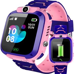 Smartwatch Kinder Smart Watch Armbanduhr mit Tracking für Kinder Mädchen Jungen Ab 3 Jahre Touchscreen Sport Fitness Armband Geschenk Call Android iOS Pink Retoo