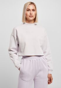 Ladies Cropped Oversized Sweat High Neck Crew, Größe:S, Farbe:softlilac