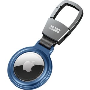 AdroitGoods Aluminiumgehäuse für Apple AirTag - Blau - Airtag Schlüsselanhänger - Halter - Aufhänger - Gehäuse