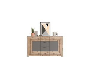 Freno Sideboard Grau / Nox Oak