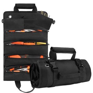 Werkzeugtaschen Werkzeugrolltasche Oxford-Stoff, Griff, 6 Reißverschlusstaschen, 4 große Taschen, 2 kleine Taschen für profi Werkzeugausrüstung