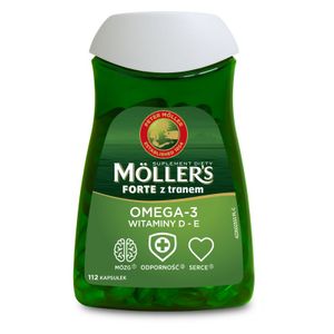 Moller`s FORTE mit OMEGA-Öl - 3 Nahrungsergänzungsmittel 112 Kapseln