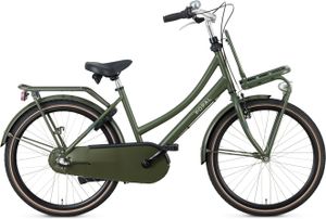 Popal Daily Dutch Basic+ N3 - Kinder Hollandrad - Citybike - 24 Zoll - Armeegrün
