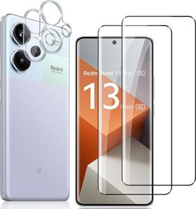 2X Schutzglas für Xiaomi Redmi Note 13 Pro+ 5G Display Kamera Panzerfolie Hartglas Panzerglas Displayschutz Kameraschutz 3D