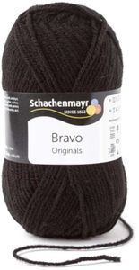 Schachenmayr Bravo Originals 08226 Black Przędza dziewiarska