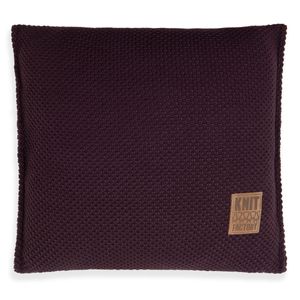 Knit Factory Lynn Kissen - Aubergine - 50x50 cm