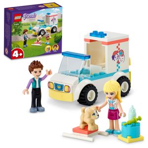 LEGO 41694 Friends Tierrettungswagen, Tier-Krankenwagen, Spielzeug mit Mini-Puppen Stephanie und Ethan ab 4 Jahre, Tierrettung