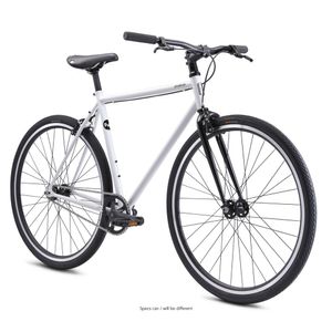 Fuji Declaration Fixie Fahrrad für Damen und Herren ab 155 cm Singlespeed 28 Zoll Fixiefahrrad Urban Bike Cityrad, Farbe:white, Rahmengröße:54 cm