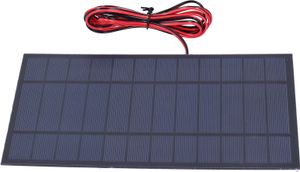Solárna energia Epoxidová modulová doska DC6V 6W Polysilicon Tool Supplies s 200 cm červeným čiernym drôtom