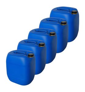 5 x 30 Liter L Kanister Wasserkanister Campingkanister Farbe blau lebensmittelecht (5x30 knb)