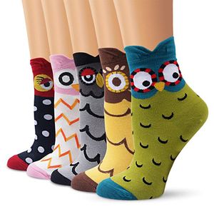 Damen Socken aus Baumwolle Witzige Socken Lustige Tiere Socken Bunte Frauen