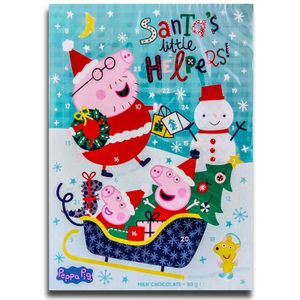 Peppa Pig Santa's Helpers - Adventskalender mit Schokolade, Schoko Kalender