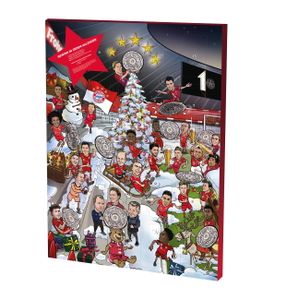FC Bayern München FCB Adventskalender 2022 mit zahlreichen Extras und Poster, Weihnachten, Vollmilch Schokolade