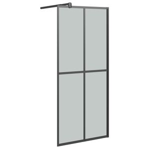 vidaXL Duschwand für Walk-in Dusche 80x195 cm Dunkles Sicherheitsglas