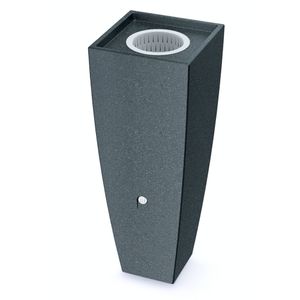YourCasa Regentonne 100L [PureFlow] Wasserfass mit Metallgewinde & Filterkorb - Regenfass Frostsicher aus Kunststoff - Regenwassertonne
