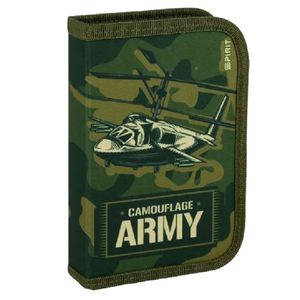 Army Federtasche gefüllt Federmäppchen Stifte Etui Federmappe Camouflage