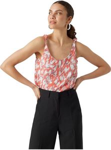 Vero Moda Menny ärmellose Bluse Orange M Frau Orange M Vero Moda Menny ärmellose Bluse Orange M Frau Orange M