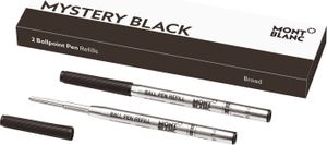 Montblanc "Mystery Black 116191 Kugelschreiber Ersatzminen B – 2 x Kugelschreibermine schwarz – Ballpen Refill schwarz