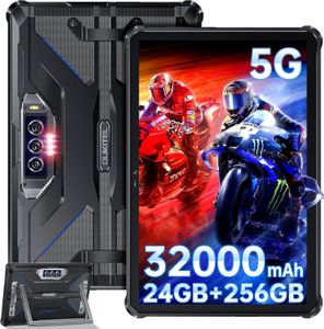 OBA Oukitel RT7 Rugged Tablet PC - 32000mAh Akku, 24 (12+12)GB+256GB Heavy Duty Android 13 MT6853, 48MP + 32MP, 10.1" FHD+, Dual 5G