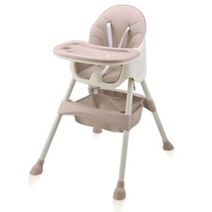 Dětská židlička 2v1 Baby Vivo Design - Oscar v růžové barvě