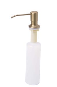 Aqbau® Einbau Seifenspender Waschbecken Lotionspender Spülmittelspender Gold