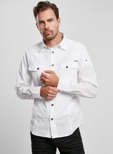 Pánská košile Brandit Slim Worker Shirt white - M