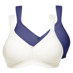 SUSA 2er Pack Comfort Topsy BH ohne Bügel Nahtlose Cups, Sorgt für sicheren Halt, Angenehm auf der Haut SUSA 2er Pack Comfort Topsy BH ohne Bügel Nahtlose Cups, Sorgt für sicheren Halt, Angenehm auf der Haut