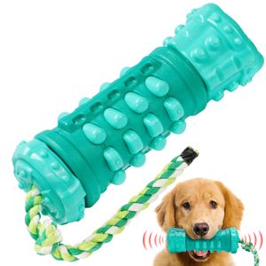 BELLE VOUS Hundespielzeug unzerstörbar mit Zugseil - Robustes Hunde Kauspielzeug - interaktives Puzzlespielzeug unkaputtbar - für jeden Hund - Hundezahnbürste