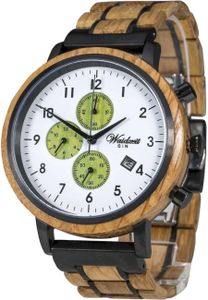 Waidzeit - Náramkové hodinky - Pánské - Chronograf Gin LoverCucumber - GC01W