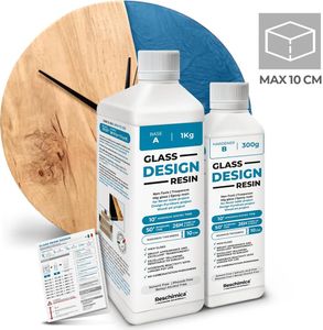 Transparentes Epoxidharz für Tische & Kreationen, Glaseffekt – ideal für Kunsthandwerk, Accessoires, River Tables & Design. Färbbar & kreativ (1.3 kg)