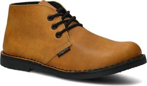 NAGABA Boots Herren Lederschuhe mit Leder-Einlegesohle, Gelb, 43
