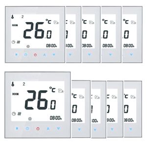 10X 16A LCD Raumthermostat thermostat Elektroheizung Fußbodenheizung Programmierbares wöchentliche Raumtemperaturregler【GB-16A für elektrische Heizung】