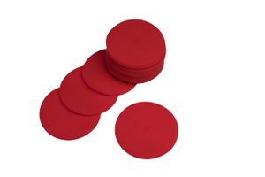 POWERSHOT® Markierungsscheiben aus vinyl mit halter - 24er set – Rot - rutschfest