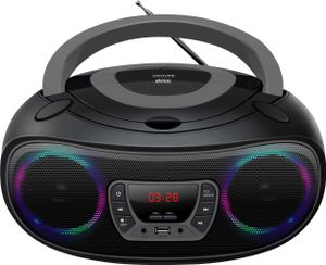 Denver Boombox mit CD-Player & Radio TCL-212BT, USB, Bluetooth, MP3, AUX, Farbe: Schwarz Denver Boombox mit CD-Player & Radio TCL-212BT, USB, Bluetooth, MP3, AUX, Farbe: Schwarz