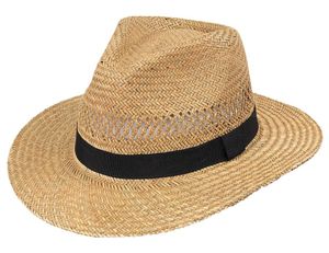 Damen Hut kombiniert aus Stoff und Stroh  Hut Hüte 