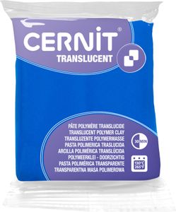 Cernit Polymer Clay Translucent Polymer-Ton Sapphire 56 g