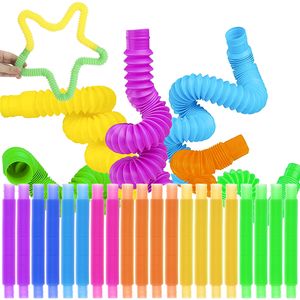 Mini Pop Röhren Spielzeug Stretchrohr Sensorik Spielzeug Pop Tubes 19739, Menge:20 Stück