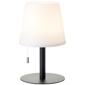 Brilliant Lampe Punto LED Außentischleuchte 26cm weiß/schwarz Aluminium schwarz