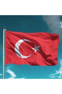 MNZ-Turecká vlajka 100x150 cm alpaka FL00008A-
